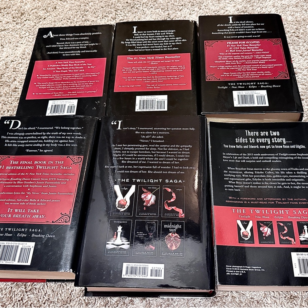 Twilight Saga Book Set by Stephenie Meyer - Picture 5 of 5